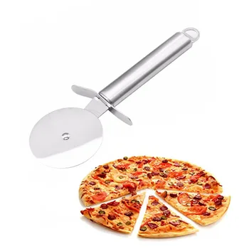 304 din Oțel Inoxidabil Pizza Roată de Tăiere foarte Ascuțite Pizza, Feliator cu Non-Alunecare Mâner Instrumente de Bucatarie