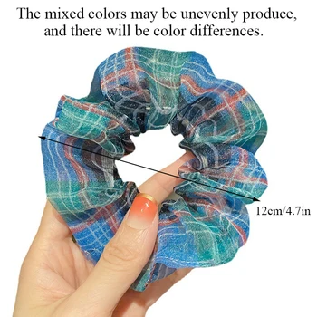 2021 Coreea Carouri Floare de Imprimare Dulce Plasă Elasticele Colorate Cap Accesorii de Par Silk păr banda de Păr Cravată Cravată de Păr Coarda Păr