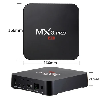 Smart TV BOX MXQ PRO 4K cu Android TV BOX RK3228A Quad Core Android 10.0 2.4 G Wifi, 2G RAM 16G ROM Media Player MXQPRO Android Box