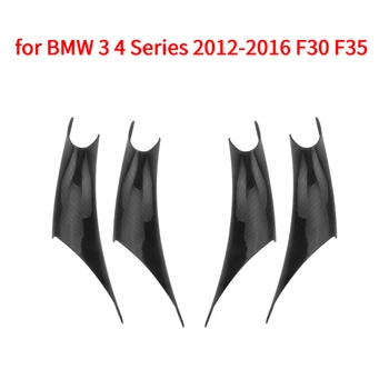 Masina Usa de Interior Panou Apuca Mâner Acoperă Fibra de Carbon Cotiera de Protecție Tapiterie auto styling pentru BMW 3 4 Seria 2012-2016 F30 F35