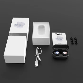 Wireless Căști Bluetooth 5.0 Hifi Stereo Sport rezistent la apa cu Cască cu microfon, Control Tactil Handsfree Pavilioane pentru telefonul inteligent