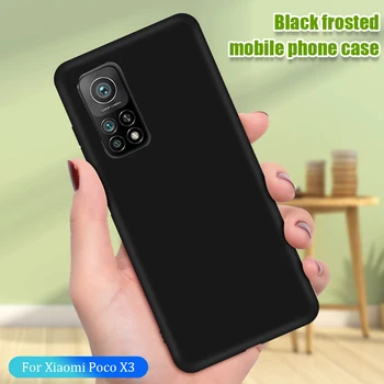 Mi 10T 10T Ultra Mat 10 Lite silicon telefon caz Pentru Xiaomi Mi pro 5G Lite pro TPU caz Pentru Coque Huse de culoarea negru