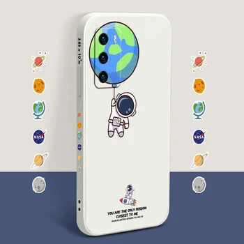 Noi Astronaut Drăguț Model de Telefon Caz Pentru Huawei P40 P40Lite P20 P30 Mate 40 40Pro 30 20 Pro Lite P Inteligente 2021 Y7a Acoperi