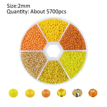 Linsoir 5700pcs Mici de Sticla Miyuki Cutie de Margele Șirag de mărgele de Semințe de Bijuterii Material Pentru a Face Brățară Colier Bijuterii Constatările 54Colors 2