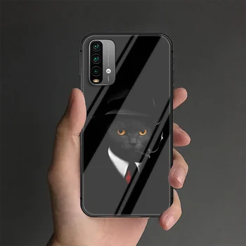 Cat de Cool Telefonul Sticla Caz Acoperire Pentru Xiaomi Redmi Note 7 8 9 O S T K30 Pro Ultra 3D Silicon Negru