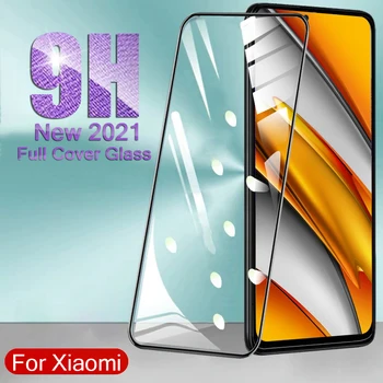 3D Full Acoperă Sticla Pentru Xiaomi Poco F3 X3 NFC F2 M3 Pro Caz de Protecție din Sticlă Pe Xiomi Xaomi Poko F3 PocoF3 Filme Armura