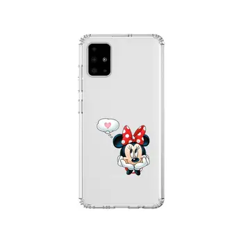 Disney Minnie și Mickey Mouse Fericit Anime Stil Transparent Cazul în care Telefonul Coca Pentru Samsung Galaxy 50 51 20 71 70 40 30 10 80 E 5
