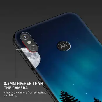 Caz pentru Motorola Moto G9 Juca Un Fusion Plus G8 Putere Lite Moale Funda Hype G Stylus păstrăm e6 E7 Telefon Acoperi Luminile Nordului Cer Sac