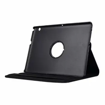 MediaPad T5 360 de sprijin à rabat rotatif en cuir se toarnă Huawei MediaPad T5 10 AGS2-W09/L09/L03/10.1 pouces étui pour tablette + Fil