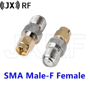 2 BUC F Tip Feminin Jack Să-SMA Male Plug Direct RF Coaxial Adaptor F Conector SMA Convertor