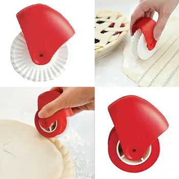 1 BUC Patiserie Wheel Cutter Plastic Pizza cu Taitei Plăcintă Aluat Vafe Fondant Filtru de Cookie-uri Zăbrele cu Role de Bucătărie, Bicarbonat de Tăiere Instrumente