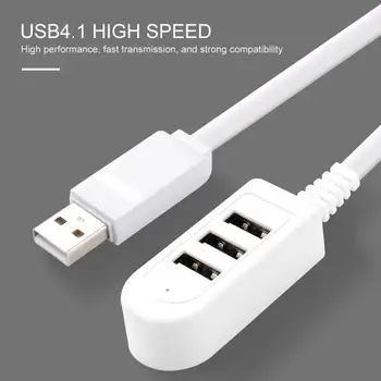 1buc 3-Port USB Hub Prelungesc Cablul de Transfer de Date Dispozitiv de Încărcare Adaptor USB 1,2 m USB 2.0 Splitter Laptop-Calculator PC USB Extender