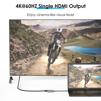 Wavlink Tip C la 4K HDMI-Adaptor Ultra HD HDMI-display pentru MacBook Samsung Galaxy S10 Huawei Mate P20 Pro USB-C Cablu HDMI