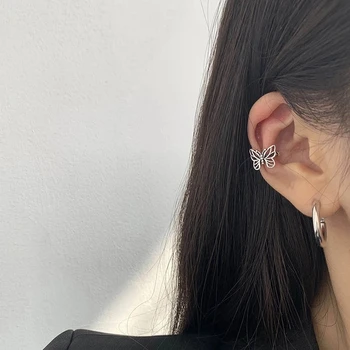Noua Moda Vintage Din Metal Gol Fluture Clipuri Ureche Pentru Femei Fete Drăguț Nu Piercing Fals Cartilajului Urechii Inele Bijuterii
