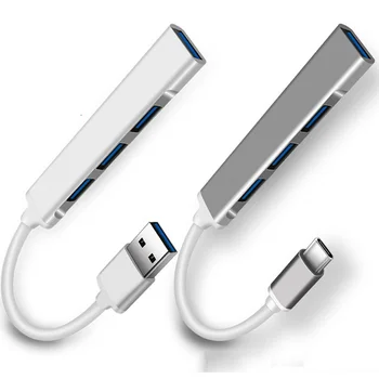 C USB HUB 3.0 Tip C 3.1 4 Port Multi Splitter Converter Adaptor Extindere Stație de Andocare pentru Lenovo, Xiaomi Macbook Calculator PC