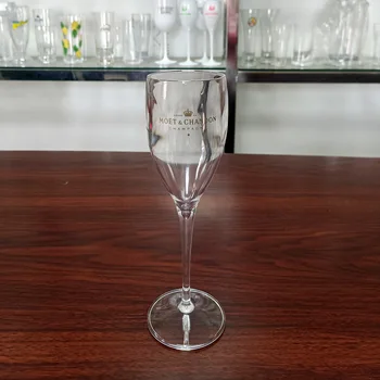 1 Buc Șampanie Pahare de Plastic, Pahare de Vin mașină de spălat Vase Acrilic Alb Șampanie de Sticlă Transparentă Pahar de Vin