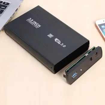 SSD extern Hard Disk Cutie USB 3.0 la SATA Portabil 3.5 inch HDD CoverTheoretical Viteză de Transmisie de până la 5 Gbps