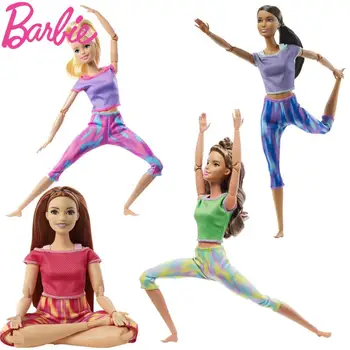 Jocuri Barbie originale Realizate pentru a Muta Gimnastica YOGA Păpuși cu 22 de Articulații Flexibile Sport Papusa Fete Jucării pentru Copii Brinquedos Jucarii