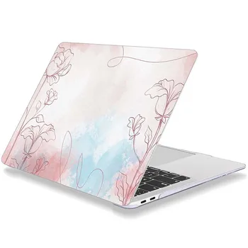 Proaspăt Și Elegant Artistic Model Floare Caz Laptop Pentru MacBook Retina de Aer 11 12 13.3 Noi Pro 15.4 16 inch Acoperi shell