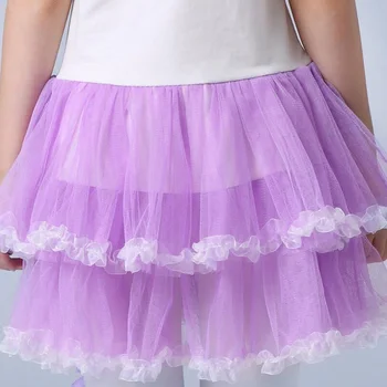 Noi vara Sofia îmbrăcăminte pentru copii cu mânecă scurtă rochie de bumbac petrecerea fata pettiskirt cosplay rochie de printesa