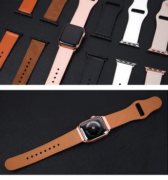 Curea din piele Pentru Apple watch band 44mm 40mm iWatch trupa 42mm 38mm Piele bratara curea Apple watch seria 5 4 3 2 6 SE
