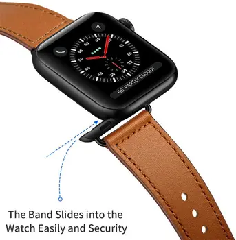 Curea din piele Pentru Apple watch band 44mm 40mm iWatch trupa 42mm 38mm Piele bratara curea Apple watch seria 5 4 3 2 6 SE