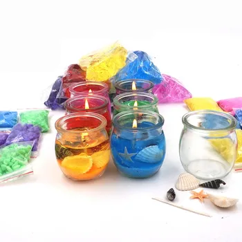 Jelly Lumânări de Ceară Manual DIY Material Geam de Cristal Suport de Lumanare Aniversari Petrecere de Nunta Lumanare Ambarcațiunile de a Face Provizii
