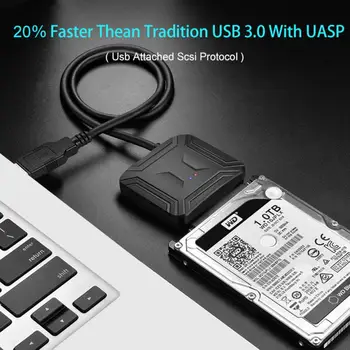 USB 3.0 Cablurile SATA Converter de sex Masculin La 2.5/3.5 Inch HDD/SSD de Sârmă Adaptor cu Fir Converti Cabluri SATA Adaptor Picătură de Transport maritim