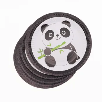 NOUL desen Animat Panda Temă Petrecere de Aniversare Decoratiuni Copii Tacamuri de unica folosinta Set Farfurie cu Servetele Ceasca de Petrecere Copil de Dus Provizii