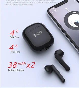 TWS Touch Control Căști Bluetooth 5.0 Căști Sport Circuland HiFi 9D Bass Stereo Binaurale Apel setul cu Cască Cu Microfon Pentru Telefon