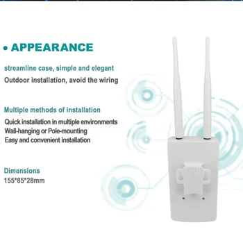 4G LTE CPE Router Wifi Debloca 4G 3G Mobile Hotspot WAN/LAN Port Dual Antene Externe Poarta de acces Cu Slot pentru Card Sim Ethernet Modem