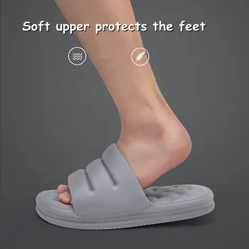 Baie Mut EVA Canapea Slide-uri pentru Femei cu Talpă Moale în Interior Papuci Femei Anti-alunecare Sandale Barbati Vara Platforma Pantofi Femei