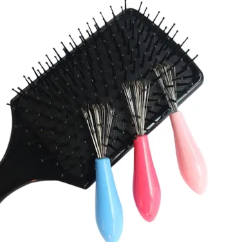 Îngrijirea părului Styling Păr Nou Perie Pieptene Curat Încorporat Instrument de Plastic de Curățare Mâner Detașabil de Brand nou și de înaltă calitate#55