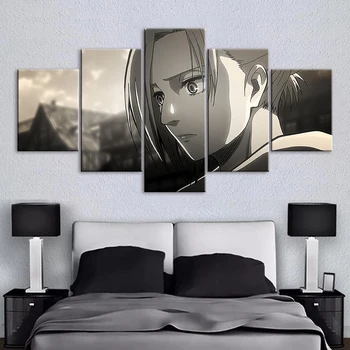 Decor acasă Annie Leonhart Panza Pictura Arta de Perete HD Imprimare 5 Bucati Poze Modular opera de Arta Anime Poster Pentru Camera de zi