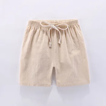 2-6 Ani Copil Baieti Pantaloni Casual Scurt Solid Largi Picior Elastic Talie Pantaloni Scurti Copii Haine Pentru Copii Îmbrăcăminte Respirabil