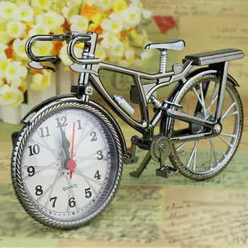 Uita-Te La Acasă Decor Bicicleta Retro Ceas Deșteptător Numeral Biciclete Formă Ceas Deșteptător Creative Ceas De Masa Rece Ceas Deșteptător Opere De Artă