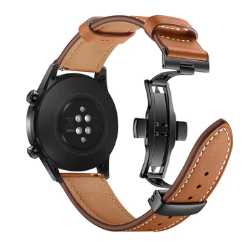 22MM Autentic Ceas Bandă de Piele Pentru Huawei Watch GT 2 Curea Bratara Pentru Samsung Galaxy Watch 46MM/ de Viteze S3 Frontiera de Înlocuire