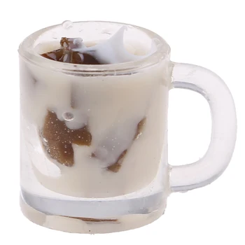 Rășină De Cafea Jeleu De Lapte Ceașcă De Ceai De Simulare În Miniatură Băuturi Model De Jucărie Mini Decor 1/12 Casă De Păpuși În Miniatură Accesorii
