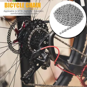 Durabil MTB Biciclete Lanț de Oțel 10 Viteza de 116 Link-uri în aer liber Siguranța durată Lungă de Viață Ciclism Accesorii 210mmX65mmX10mm