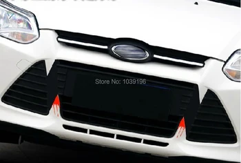 Fibra de Carbon de Vinil Autocolant Grill Decor Dinți de Rechin Autocolant pentru Ford Focus MK3 2011 2012