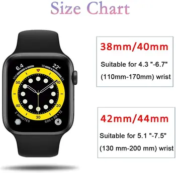 Curea din silicon Pentru Apple Watch Band 44mm 40mm 38mm 44 42mm Sport de Cauciuc Watchband Smartwatch-Bratara iWatch Seria 3 4 5 6 SE