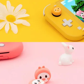Animal Crossing Iepure, Rață Degetul mare Stick Prindere Capac Joystick Acoperire Pentru Nintendo Comutator NS Lite Bucurie-con Controller Thumbstick Caz