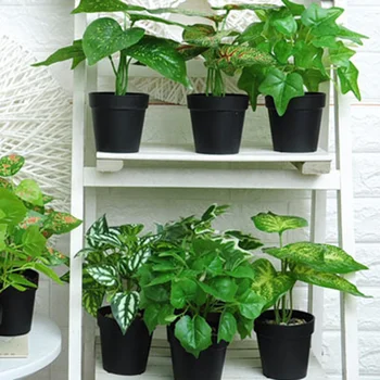 Imitație Verzi Plante Decorative De Plastic Ghiveci Pentru Interior Si Activitati In Aer Liber