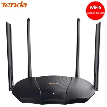 Tenda 3000Mbps WiFi6 AX3000 Gigabit Wi-Fi 6 Router Wireless 2.4/5G Dual Band OFDMA MU-MIMO Beamforming IPv6 WPA3 de Securitate