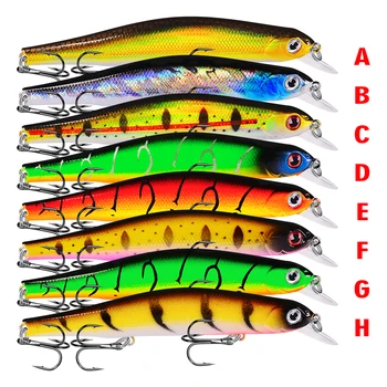 VALHALLA 1 BUC Minnow Atrage 12,5 cm 17.5 g 2019 8 Culori Model Artificial Greu Momeală pentru Pescuit Nade de Pescuit 6# BKB Cârlig
