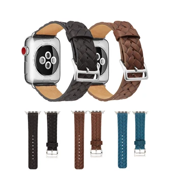 De lux Pentru apple watch benzi de 44mm 38mm 40mm piele watchband pentru apple watch pentru iwatch trupa 42mm 38mm correa pentru apple watch