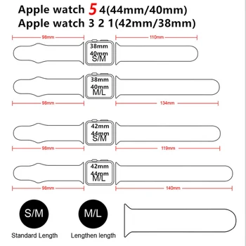 Curea din silicon Pentru apple watch band 44mm 40mm 38mm 42mm correa 44 mm curea cauciuc bratara pentru bratara iwatch serie 3 4 5 6 Se