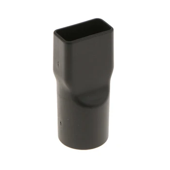 MagiDeal 32mm Dia. Rotund la Gât Pătrat Aspirator Perie Duză Conector Adaptor de uz Casnic Marfurilor -Negru