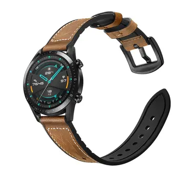 22mm Watrch Curea pentru Samsung Galaxy Watch 3 45mm Trupa de Viteze S3 Frontieră/Amazfit Ritmul Bratara din Piele Huawei Watch GT 2-2e 46mm