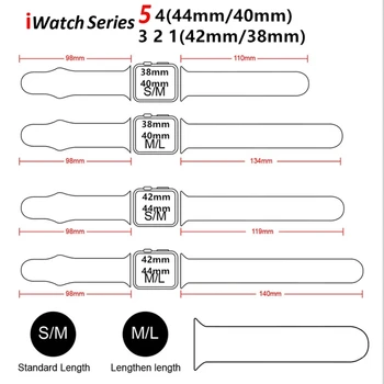 Moale Silicon pentru Apple Watch 6 5 4 3 2 1 38MM 42MM Cauciuc Sport Bratara Curea Curea iWatch Serie SE 6 5 40MM 44MM